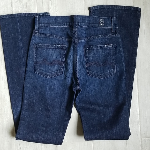 7 FAM High Waist Bootcut Dark Jean - Picture 7 of 9